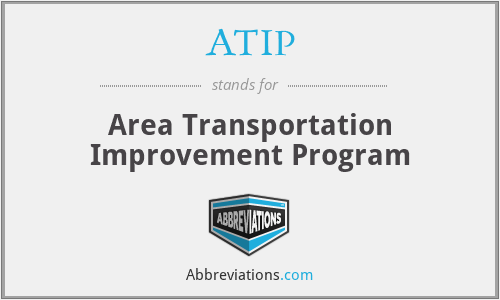 ATIP - Area Transportation Improvement Program