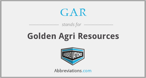 GAR - Golden Agri Resources