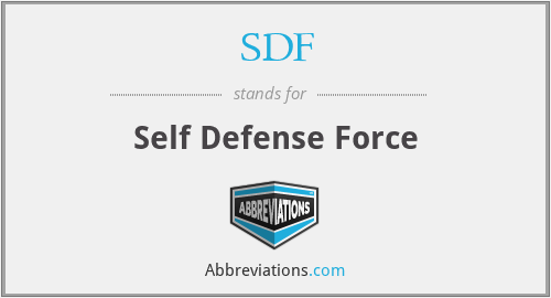 SDF - Self Defense Force