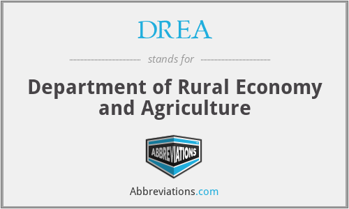 DREA - Department of Rural Economy and Agriculture