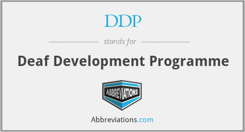 DDP - Deaf Development Programme