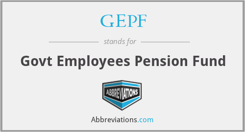 GEPF - Govt Employees Pension Fund