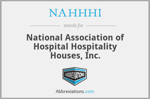 NAHHHI - National Association of Hospital Hospitality Houses, Inc.