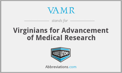 VAMR - Virginians for Advancement of Medical Research
