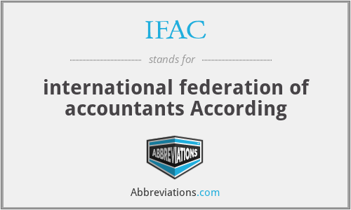 IFAC - international federation of accountants According