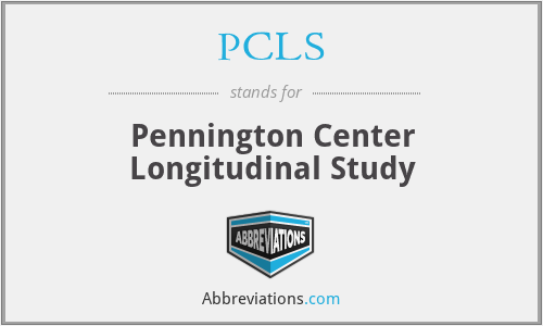 PCLS - Pennington Center Longitudinal Study