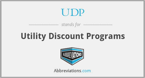 UDP - Utility Discount Programs