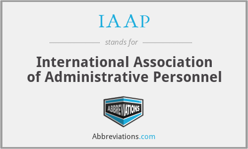 IAAP - International Association of Administrative Personnel