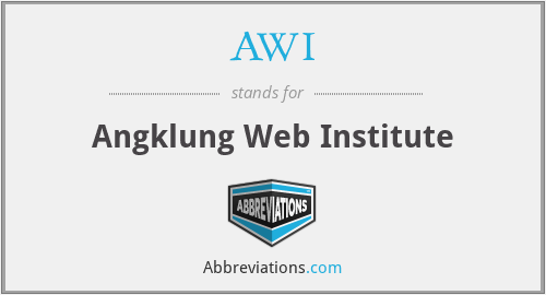 AWI - Angklung Web Institute