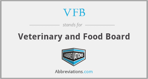 VFB - Veterinary and Food Board