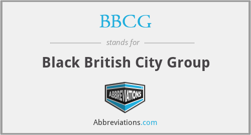 BBCG - Black British City Group