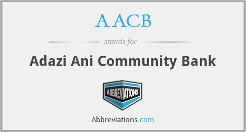 AACB - Adazi Ani Community Bank
