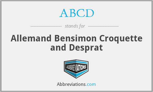 ABCD - Allemand Bensimon Croquette and Desprat