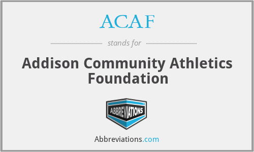 ACAF - Addison Community Athletics Foundation