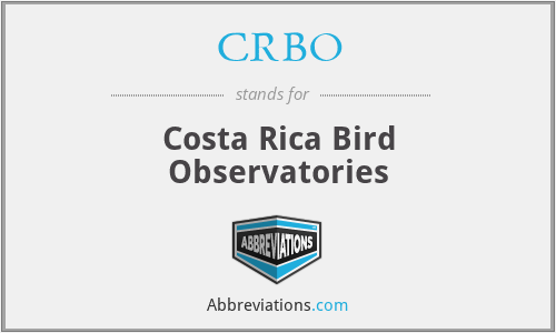 CRBO - Costa Rica Bird Observatories