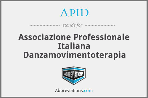 APID - Associazione Professionale Italiana Danzamovimentoterapia