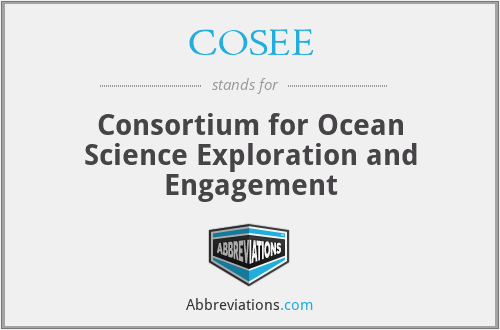COSEE - Consortium for Ocean Science Exploration and Engagement