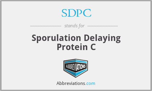 SDPC - Sporulation Delaying Protein C