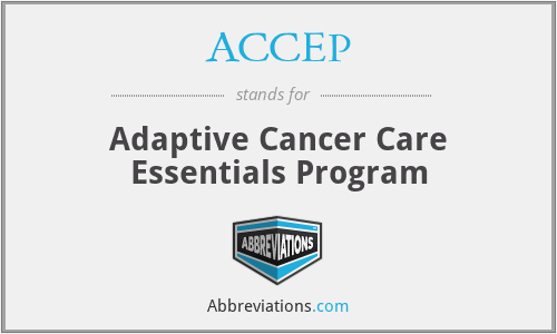 ACCEP - Adaptive Cancer Care Essentials Program