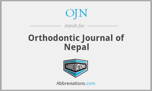 OJN - Orthodontic Journal of Nepal