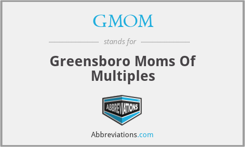 GMOM - Greensboro Moms Of Multiples