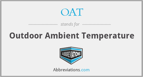 OAT - Outdoor Ambient Temperature