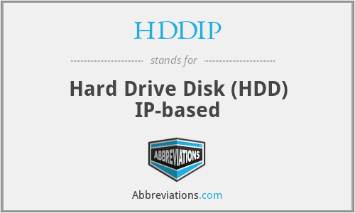 HDDIP - Hard Drive Disk (HDD) IP-based