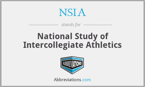NSIA - National Study of Intercollegiate Athletics