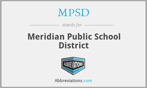 MPSD - Meridian Public School District