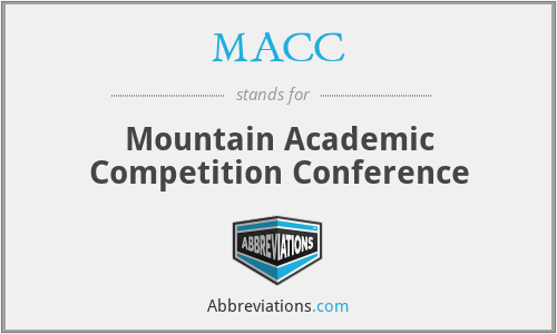 MACC - Mountain Academic Competition Conference