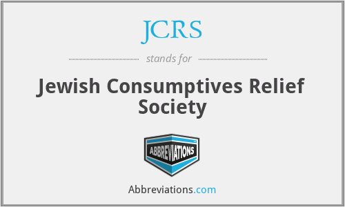 JCRS - Jewish Consumptives Relief Society