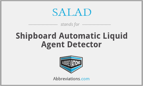 SALAD - Shipboard Automatic Liquid Agent Detector