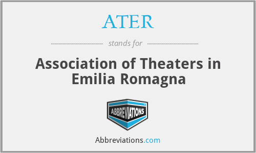 ATER - Association of Theaters in Emilia Romagna