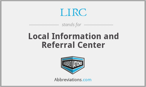 LIRC - Local Information and Referral Center