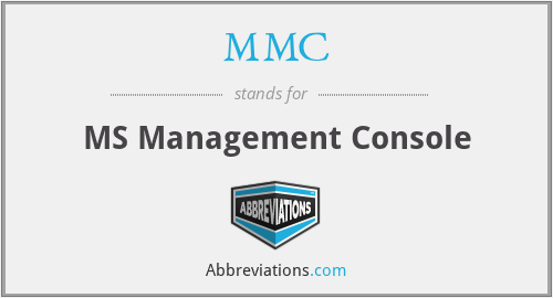 MMC - MS Management Console
