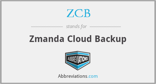 ZCB - Zmanda Cloud Backup