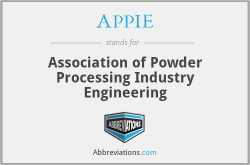 APPIE - Association of Powder Processing Industry Engineering