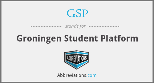 GSP - Groningen Student Platform
