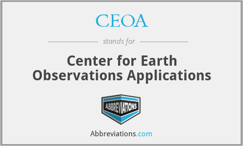 CEOA - Center for Earth Observations Applications