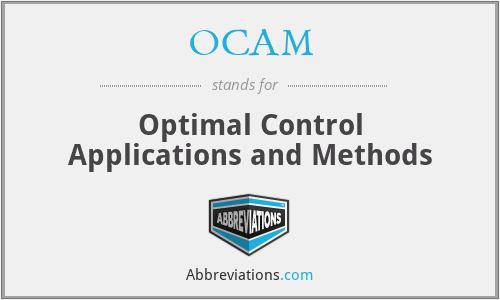 OCAM - Optimal Control Applications and Methods