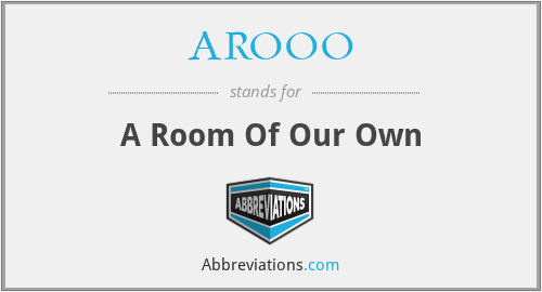 AROOO - A Room Of Our Own