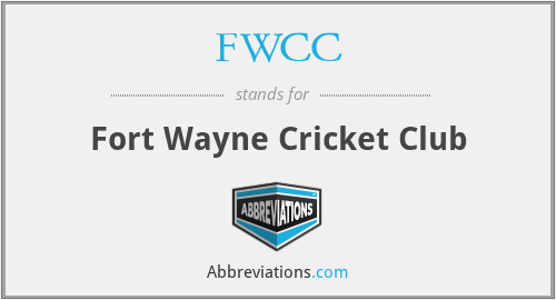 FWCC - Fort Wayne Cricket Club