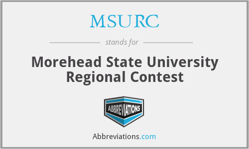 MSURC - Morehead State University Regional Contest