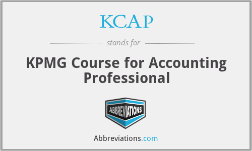 KCAP - KPMG Course for Accounting Professional