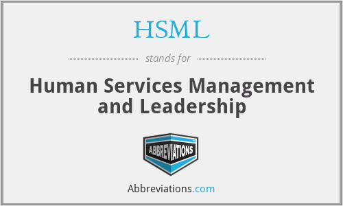 HSML - Human Services Management and Leadership