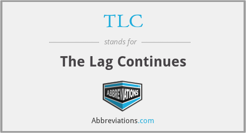 TLC - The Lag Continues