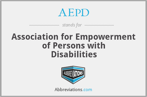 AEPD - Association for Empowerment of Persons with Disabilities