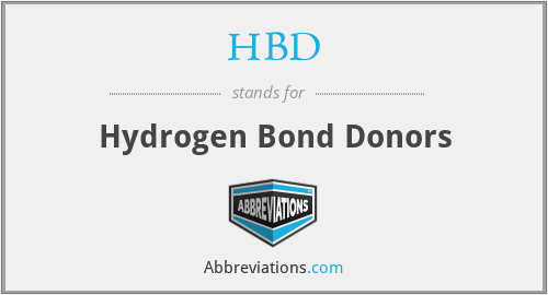 HBD - Hydrogen Bond Donors