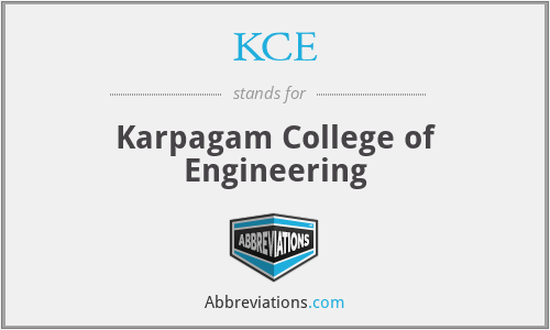 KCE - Karpagam College of Engineering