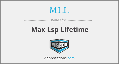 MLL - Max Lsp Lifetime